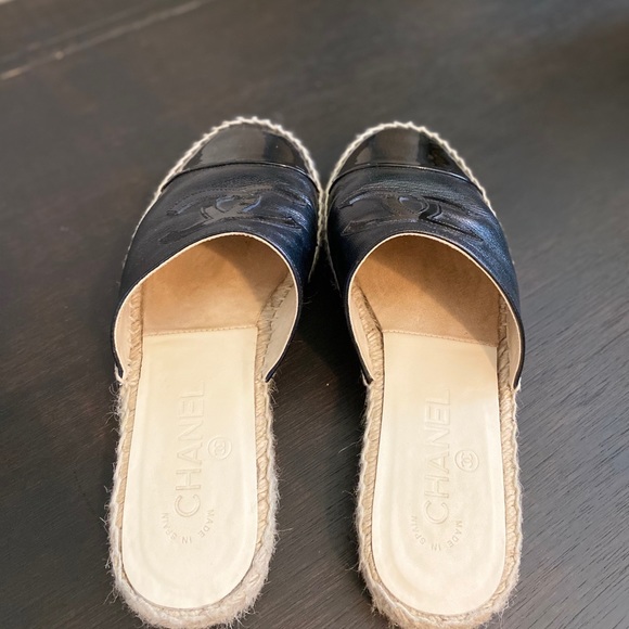 Chanel espadrilles 36 mules style black authentic - Picture 3 of 5